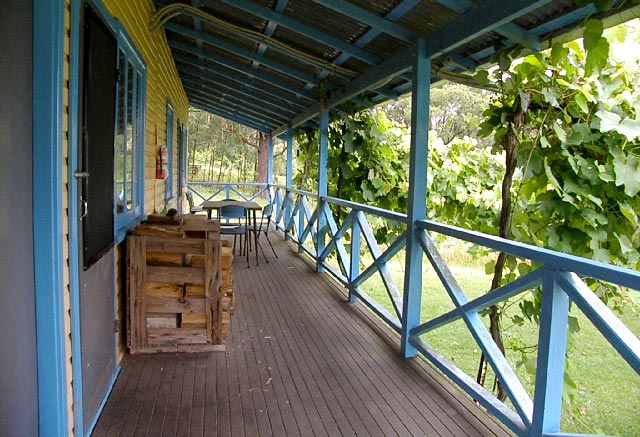 callicoma hill eco-cabins verandah