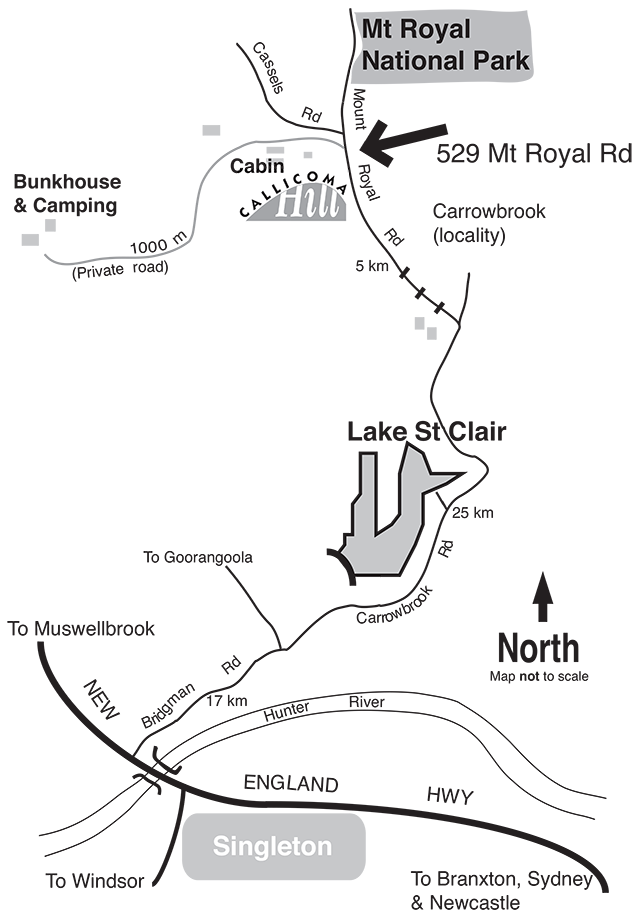 callicoma hill location map
